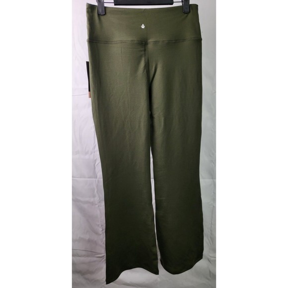 Cali Sport Olive Yoga Running Training Leggings Medium Boot Cut New With Tags - Picture 1 of 5